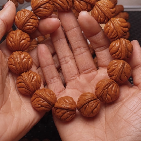 桃核手串龙纹桃核