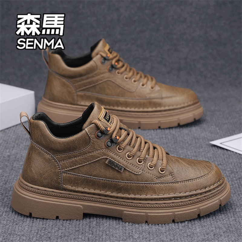 SENMA/森马2026新款男鞋冬季复古工作劳保鞋户外运动防滑休闲潮鞋