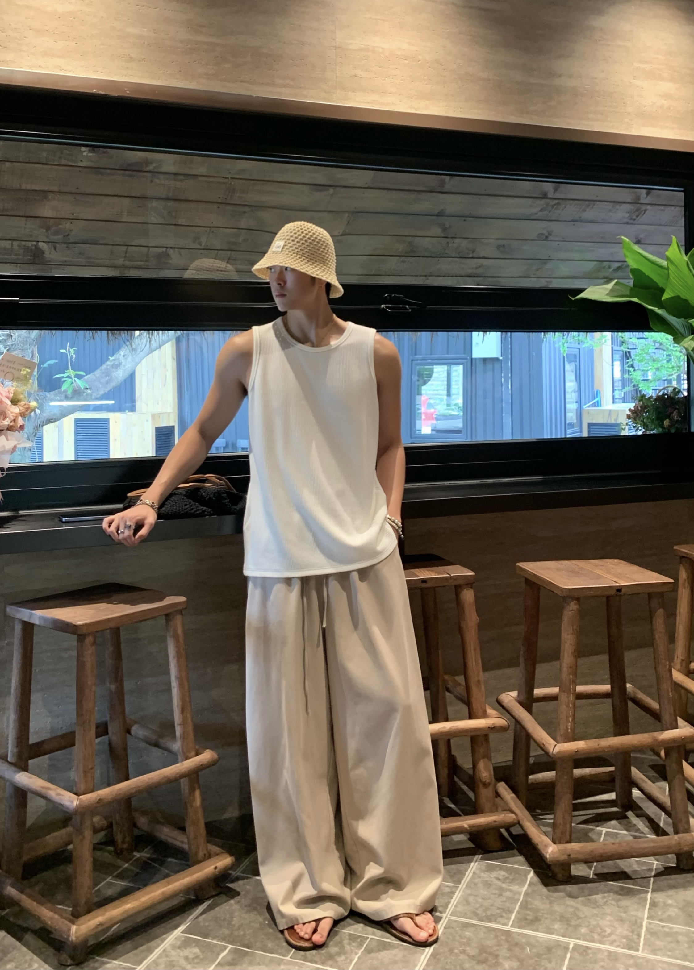 【现】F.S 25ss【会呼吸的裤子】透气舒适天丝清凉感休闲裤百搭夏季