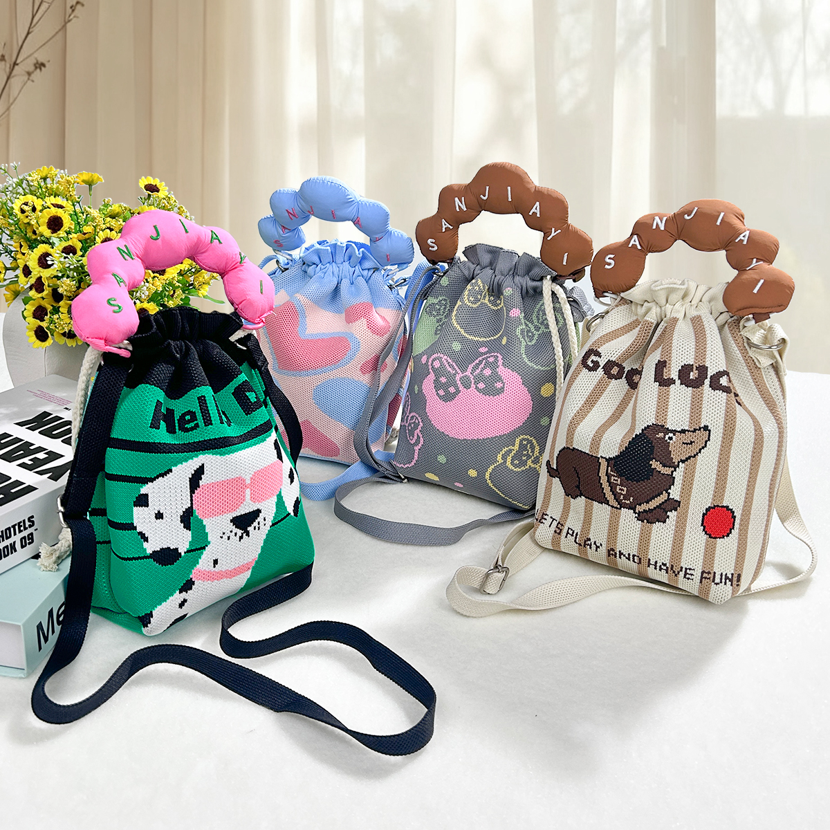 时尚原创针织手机包便携小包包斜挎单肩百搭升级款