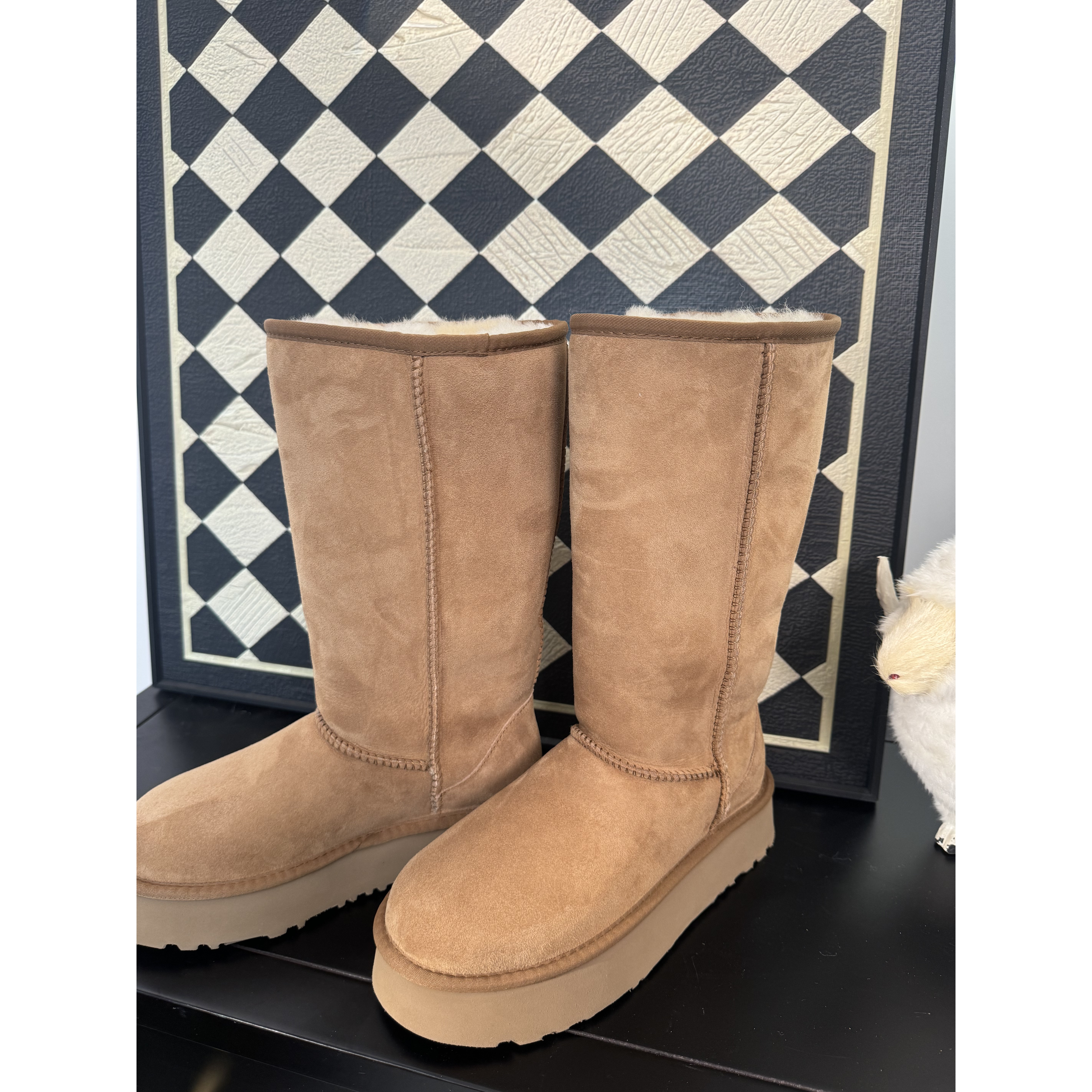 【桑坡卓卓】5815厚底——女高帮冬季时尚加绒保暖雪地靴