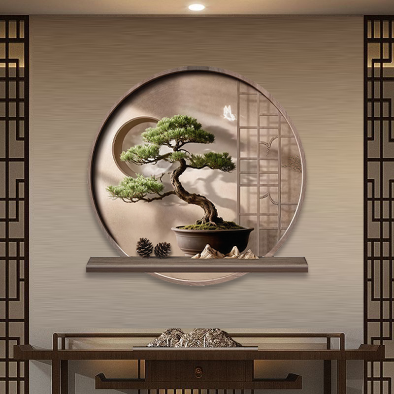 DK011茶台挂画高级感书房茶桌禅意挂饰宋代美学茶室氛围装饰画