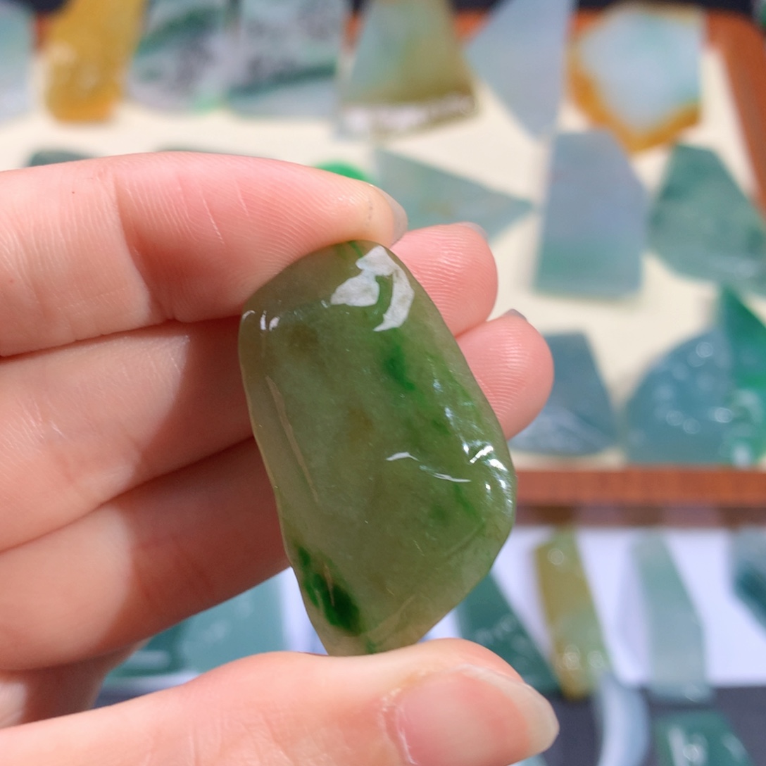 翡翠未镶嵌颈饰天然缅甸翡翠包邮