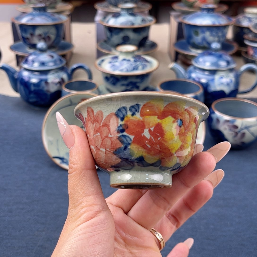 杯景德镇手绘手绘茶具
