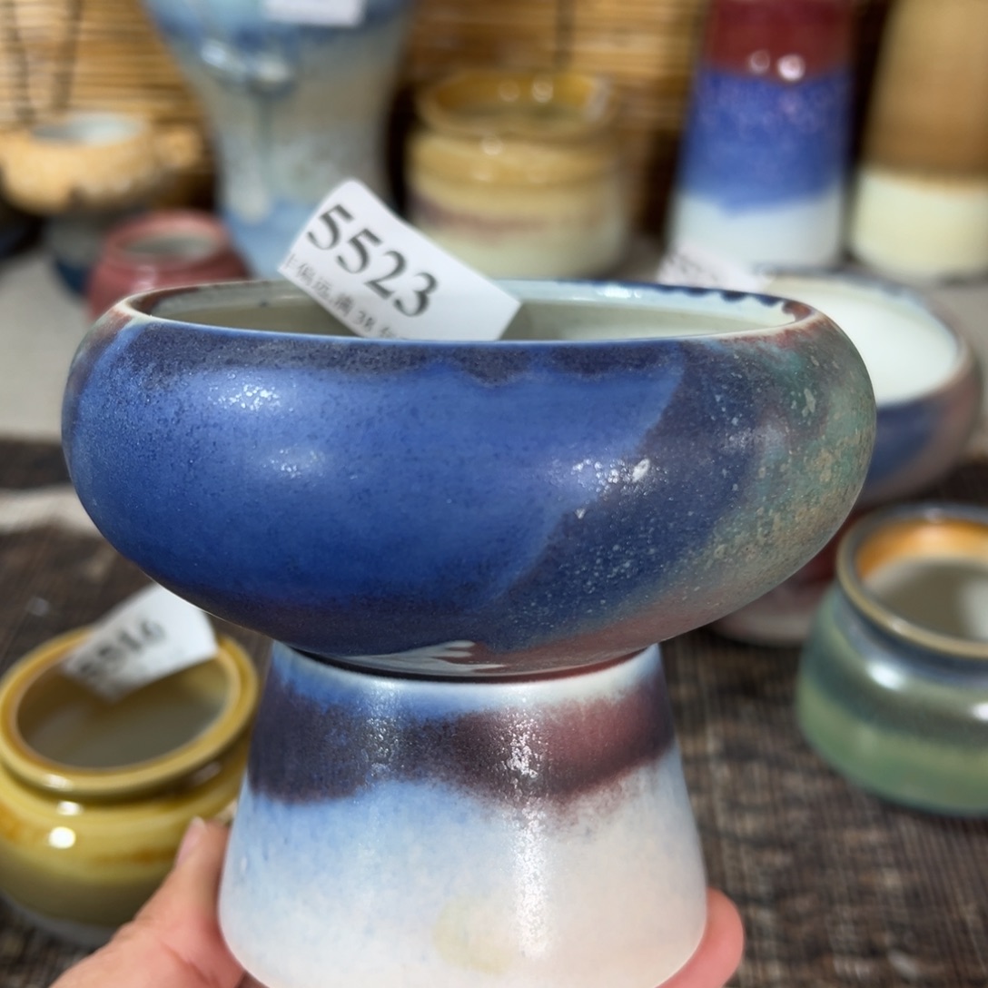 红陶口9高9 景德镇手工花盆