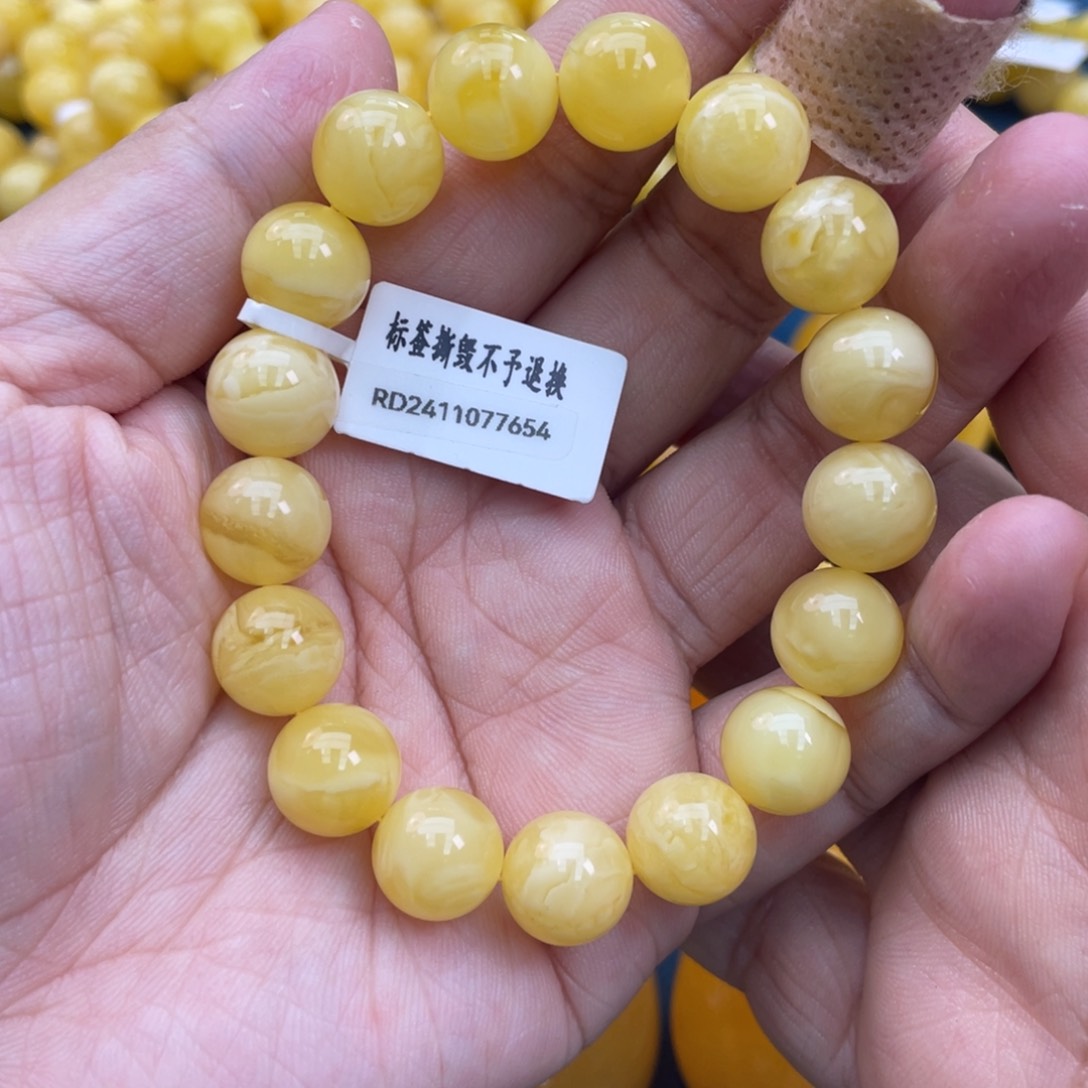 琥珀裸石未镶嵌琥珀蜜蜡11m m