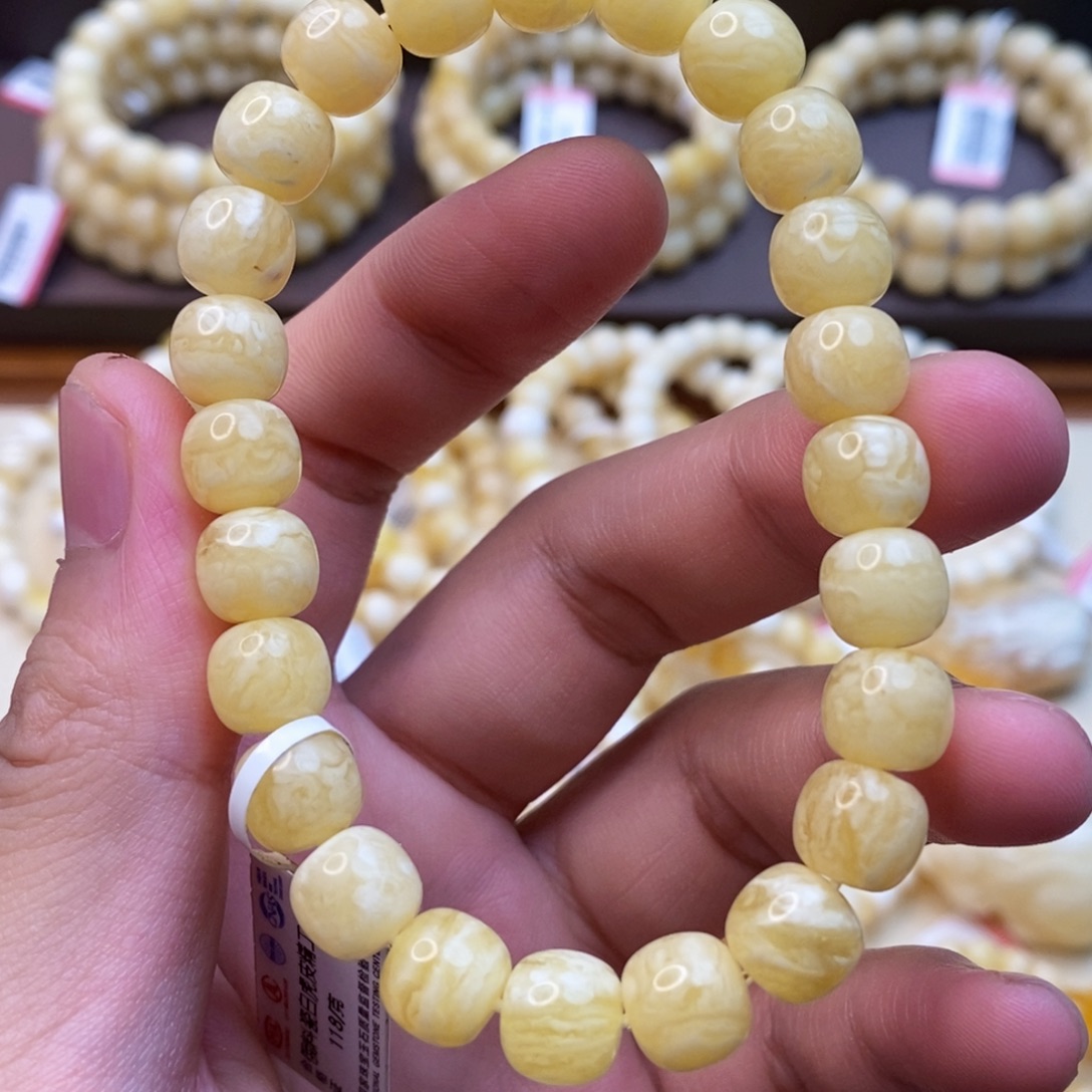 琥珀未镶嵌珠宝奇石9mm