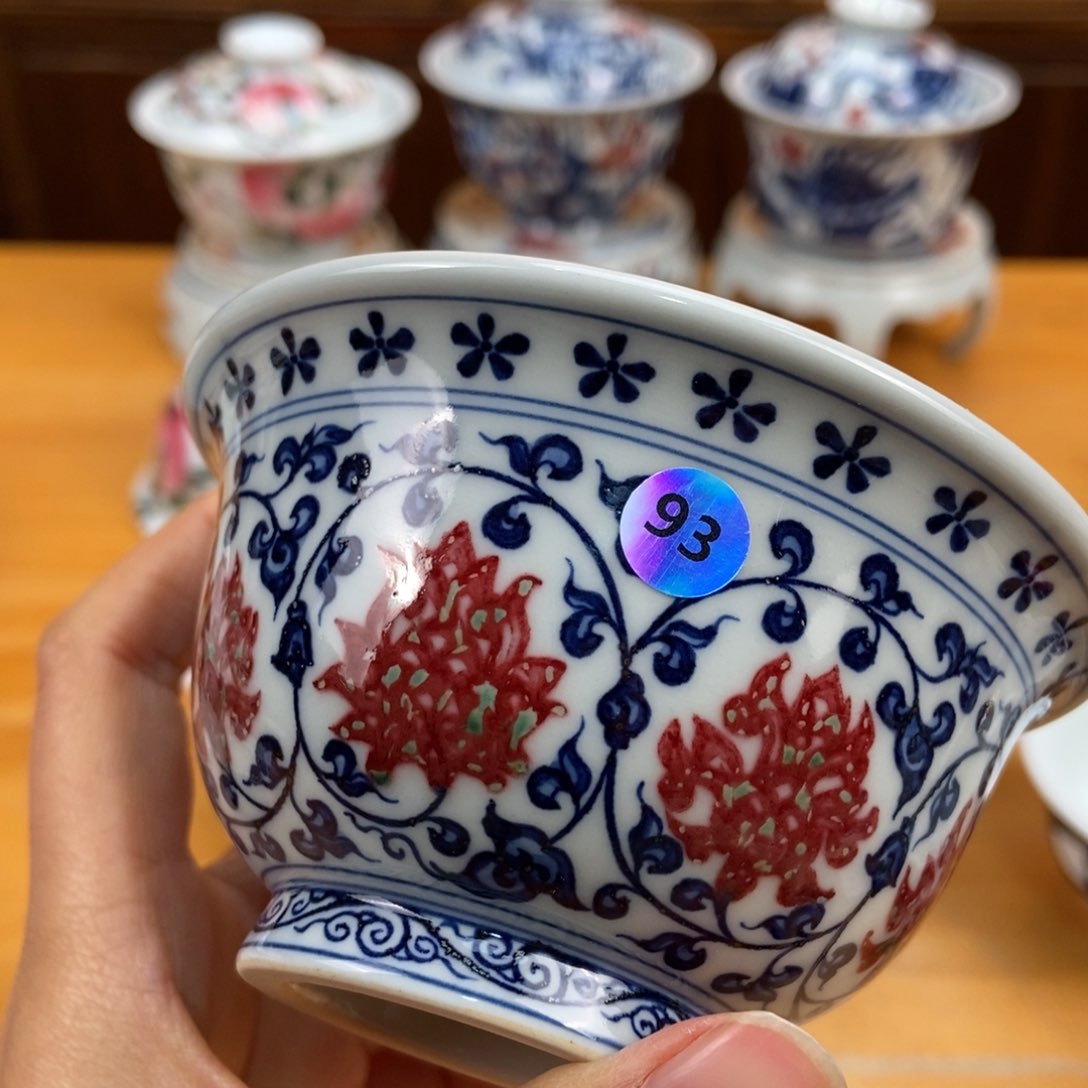 手绘现代茶具非古董