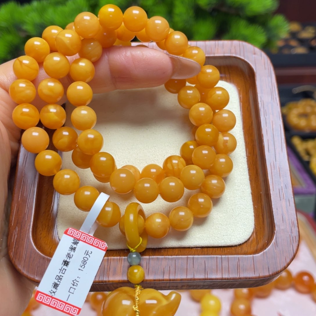 蜜蜡手链未镶嵌手串