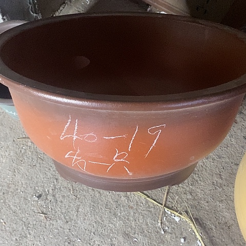 紫砂宜兴紫砂花盆，