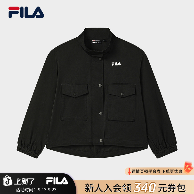 Fila/斐乐2025年秋季新款女上衣户外运动百搭梭织外套F11W538702F