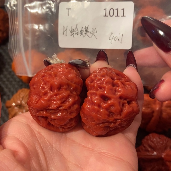 吊坠文玩核桃蛤蟆头超玉化40