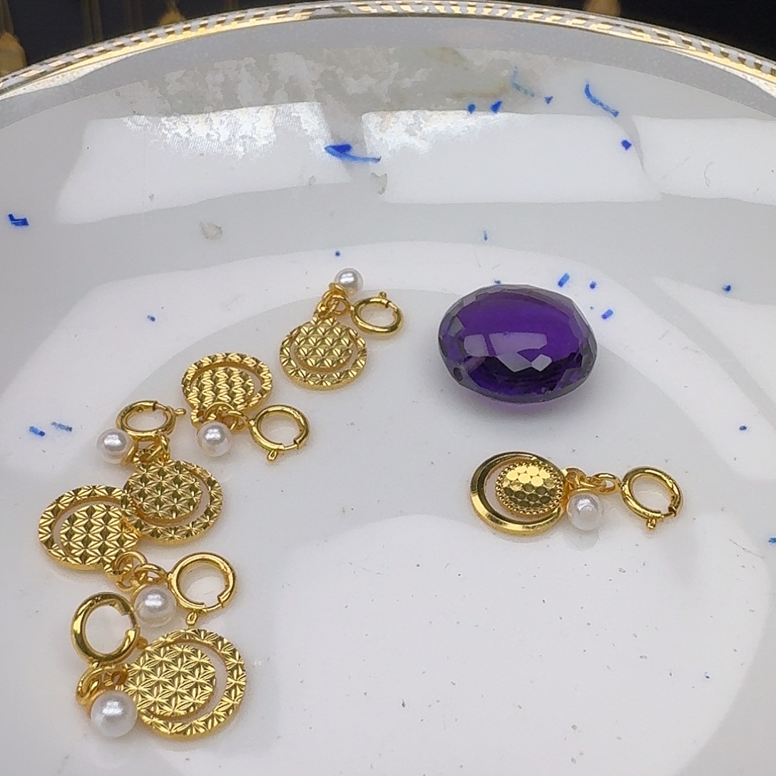 银S925镶嵌紫晶颈饰紫水晶925镶嵌146