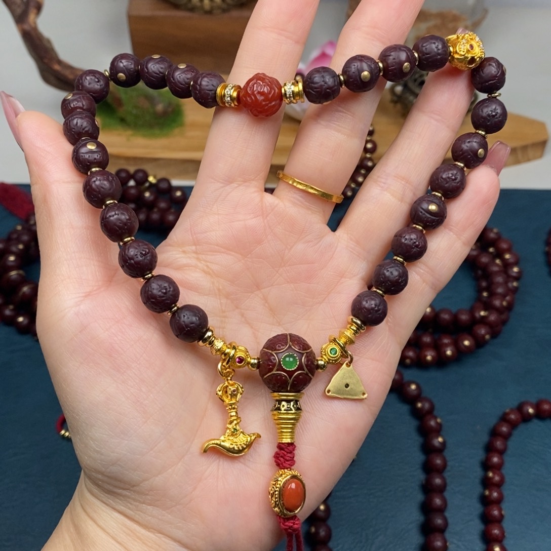 手串凤眼菩提手持金钉满配9.5