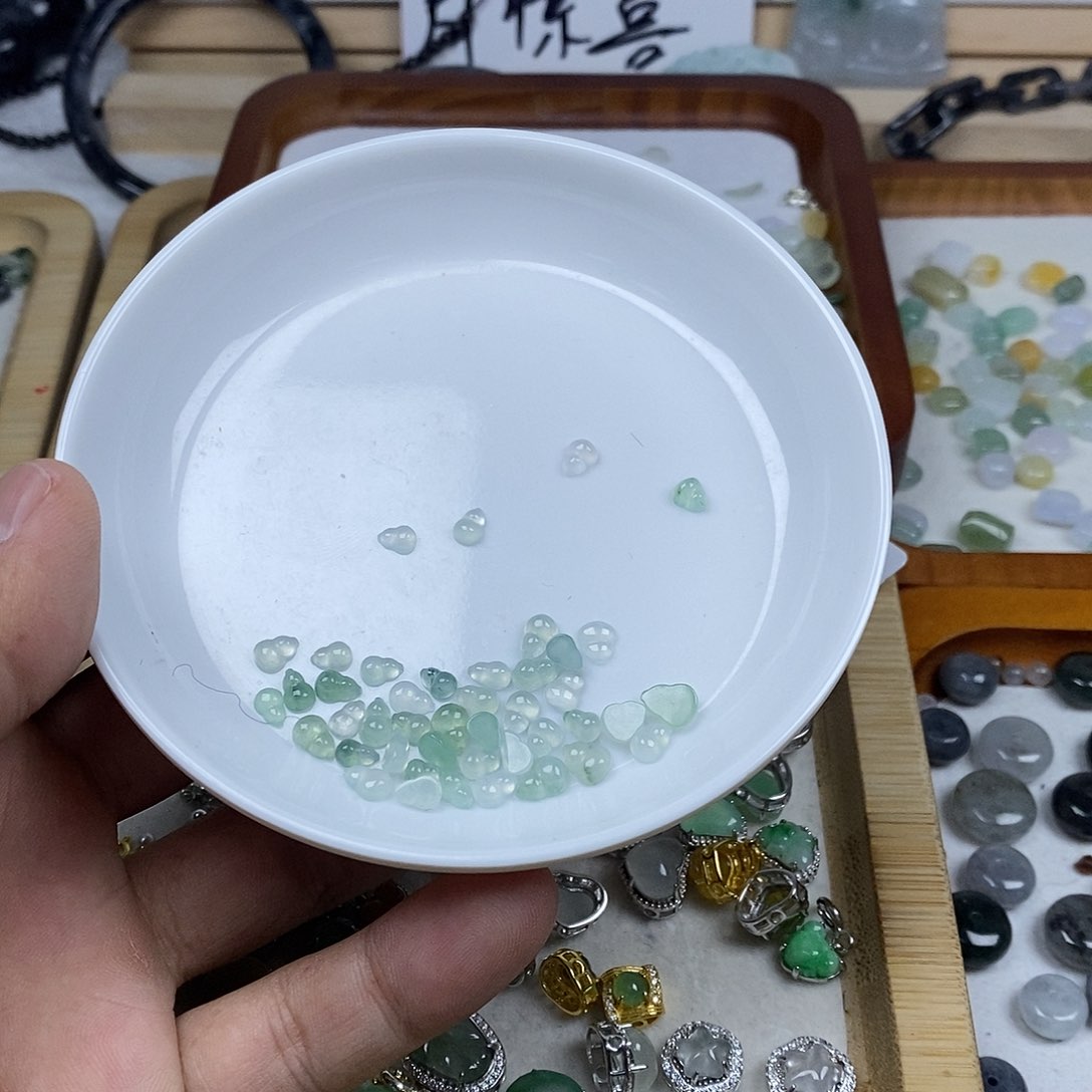 翡翠未镶嵌戒指葫芦任挑