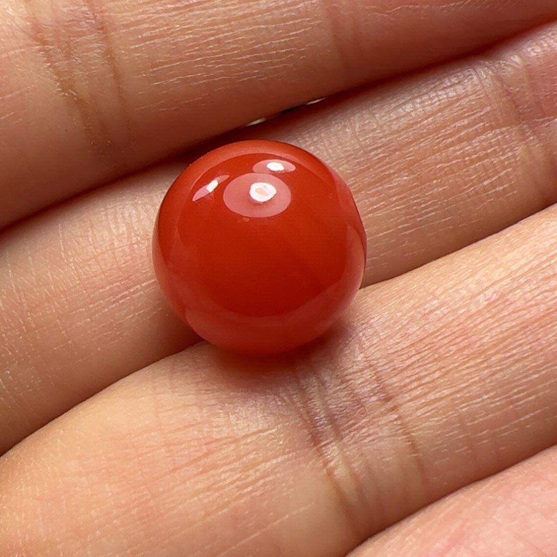 南红玛瑙珠子未镶嵌观*