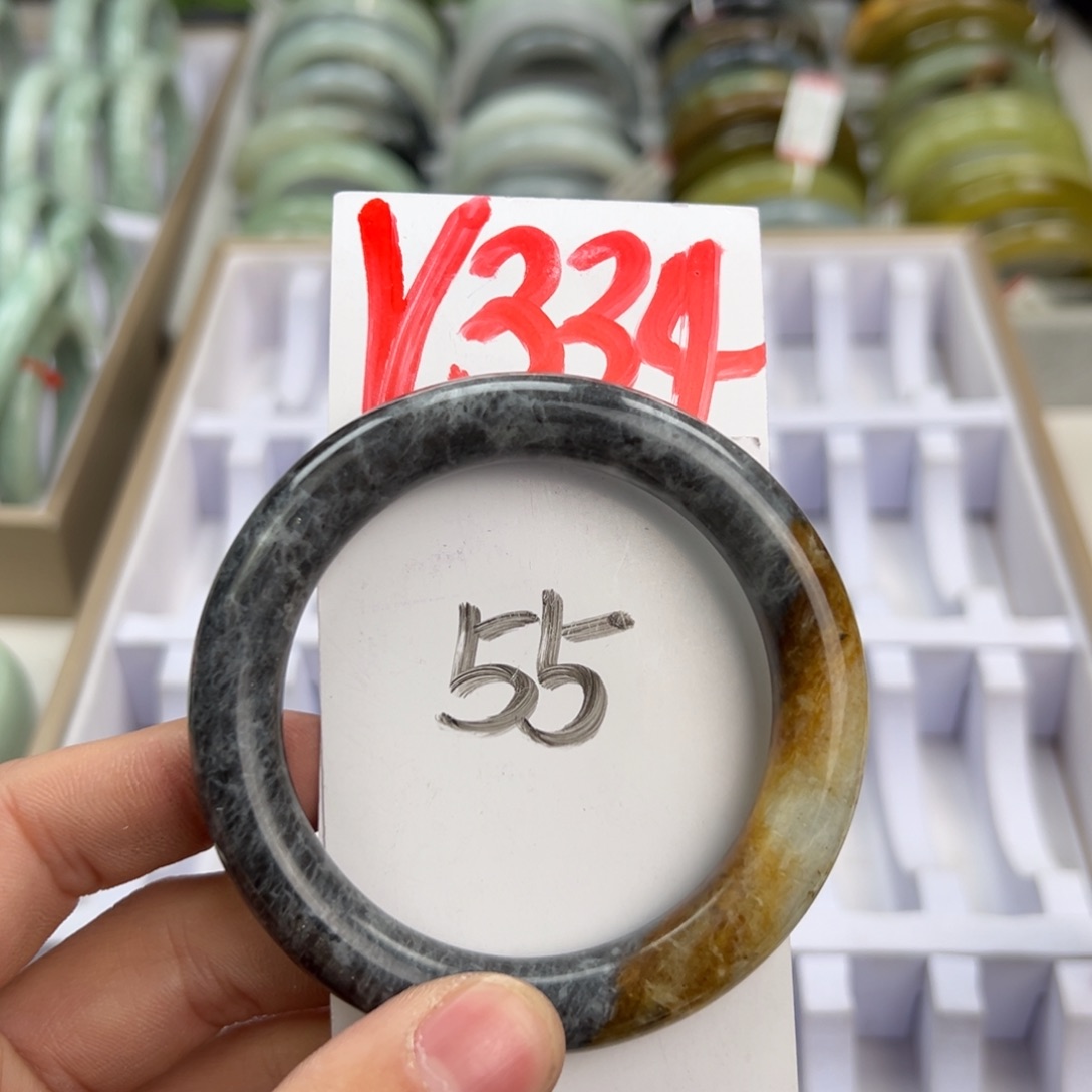 岫玉手镯未镶嵌天然岫玉微瑕