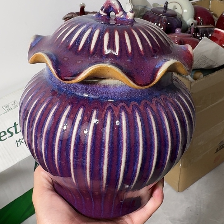 陶摆件郑家钧窑摆件