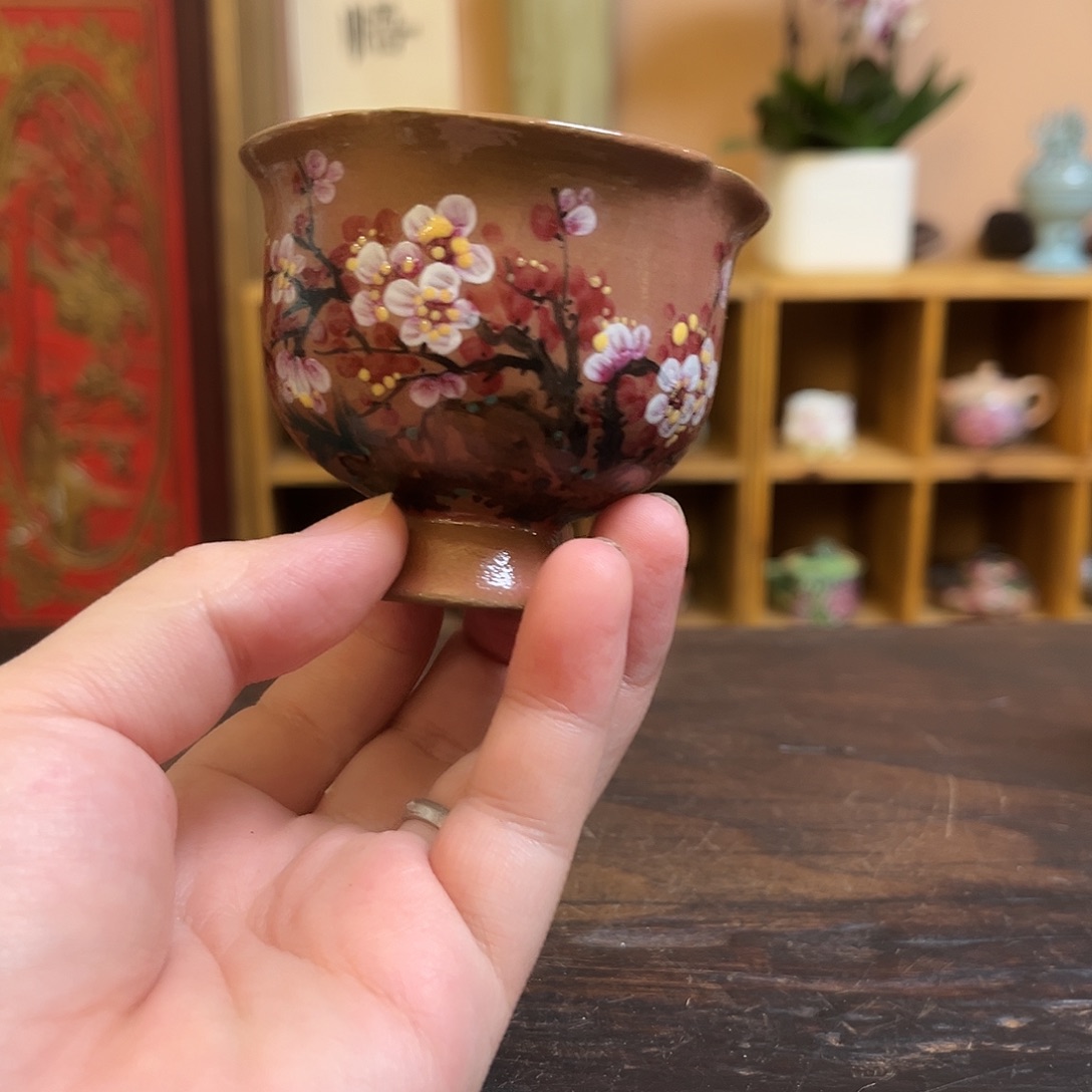 柴烧手工手绘陶瓷
