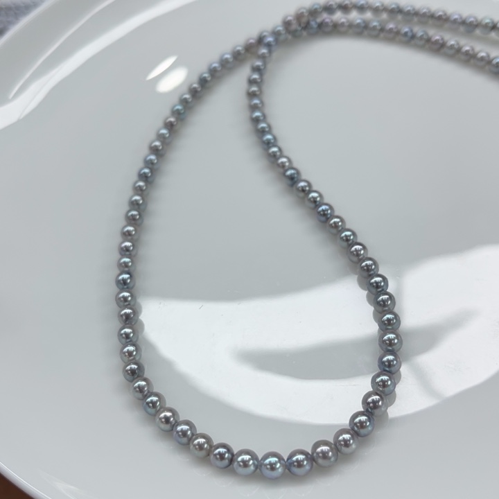 海水珍珠项链银S925镶嵌