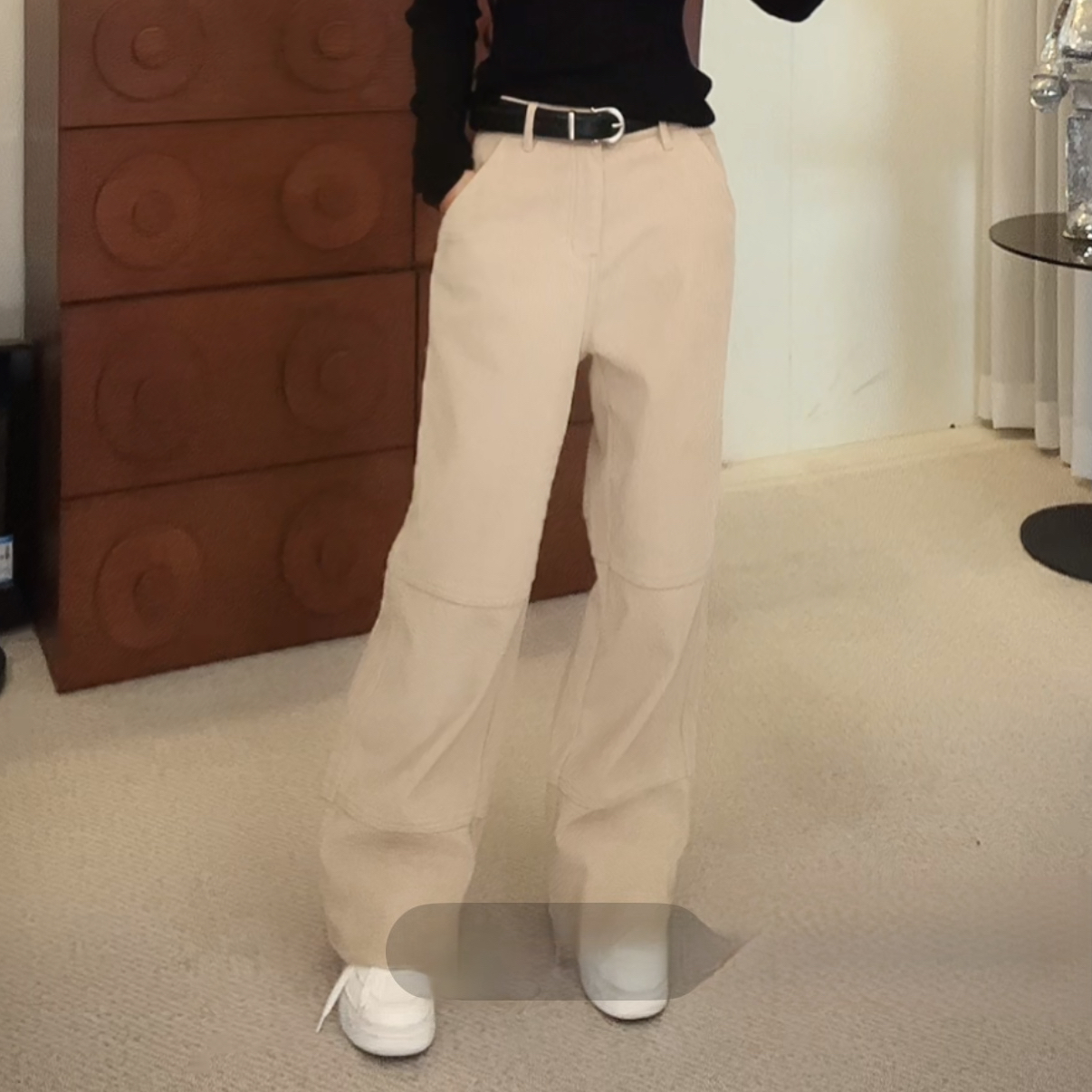 “奶茶裤”加绒 2025秋冬新款休闲裤灯芯绒