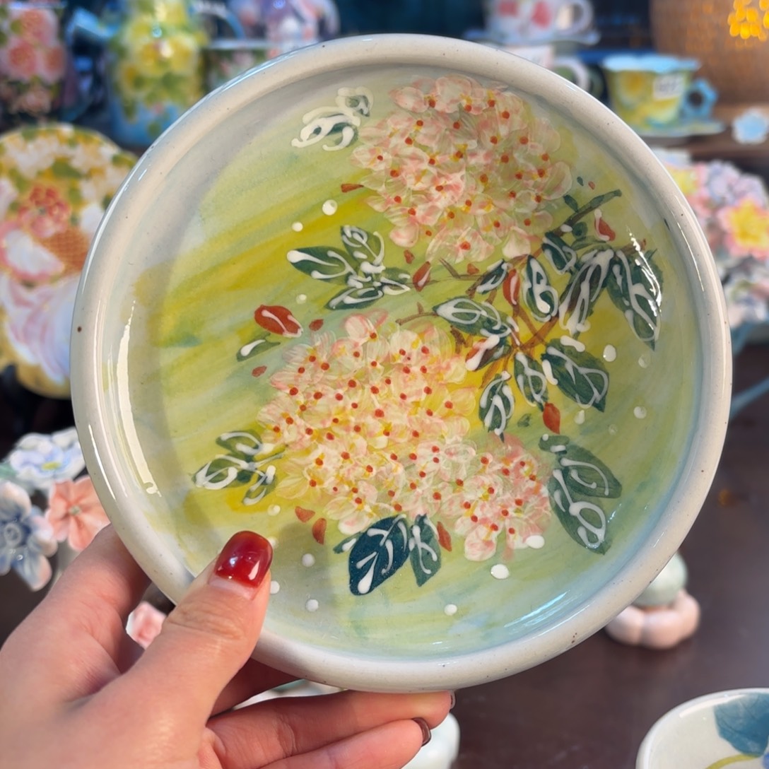 西***西景德镇手绘高温釉下彩陶瓷茶具