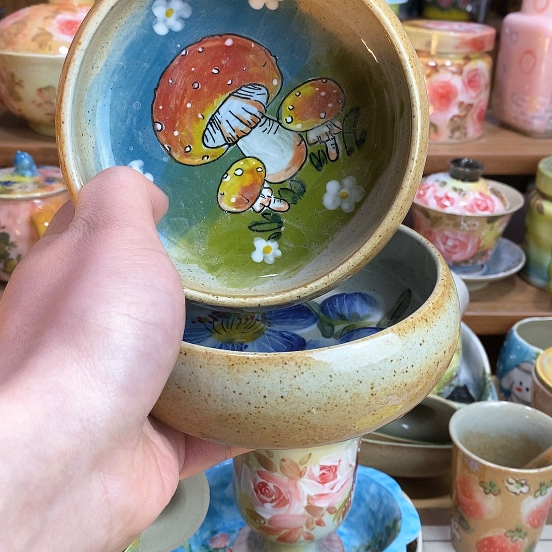瓷片新年福利手绘陶瓷