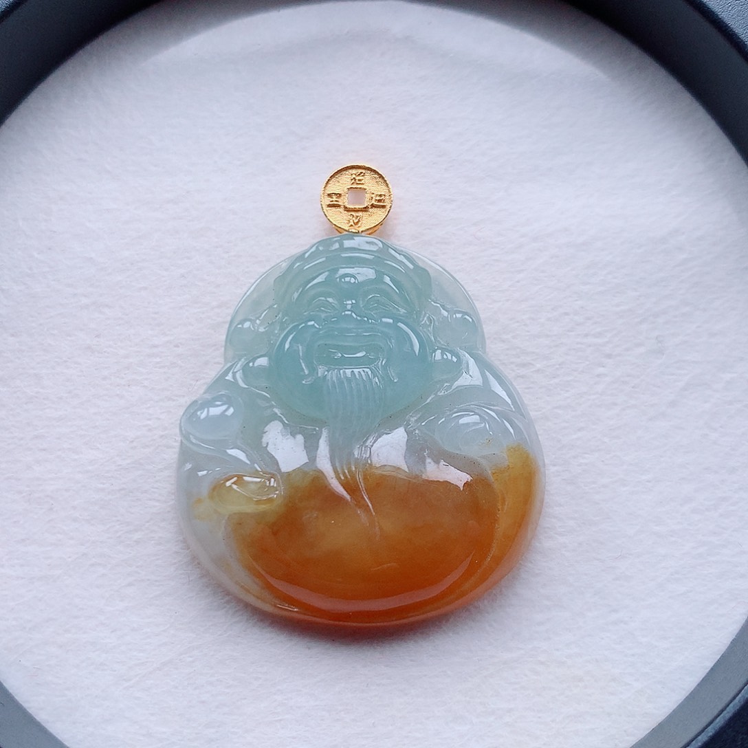 翡翠未镶嵌颈饰福利品财神