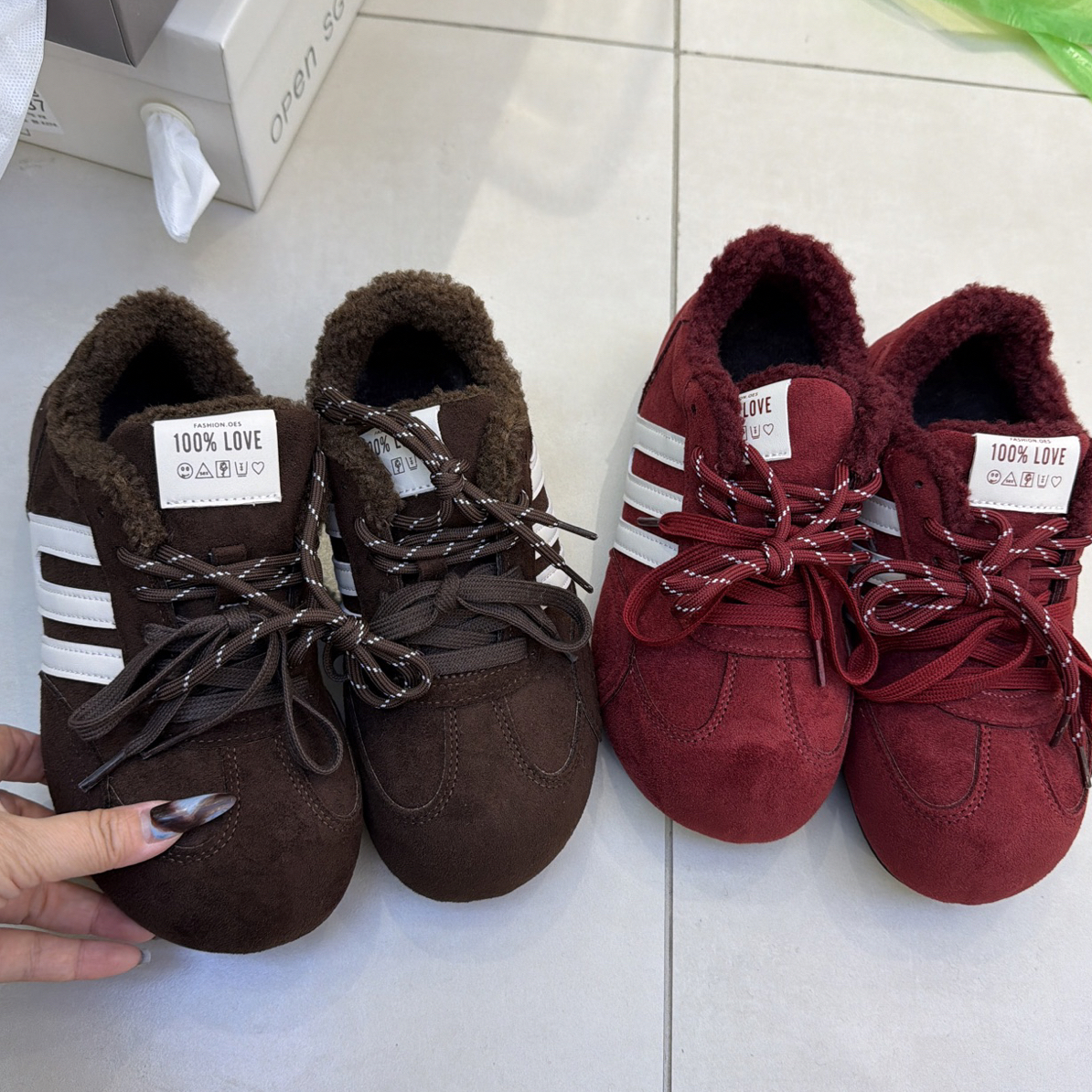 小土豆 增高厚底毛毛鞋 好漂亮哦