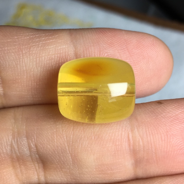 微瑕琥珀蜜蜡桶珠 约13.6×15.2mm原石手作天然原矿保真无优化