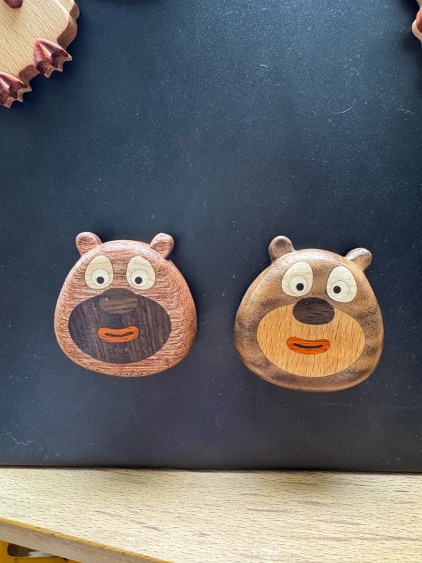 大熊二熊冰箱贴 趣味钥匙链 节日礼物