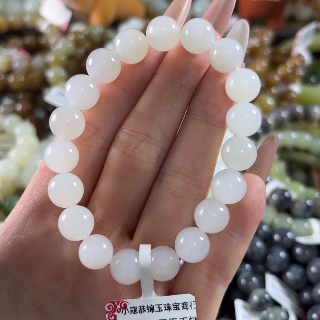 和田玉未镶嵌手链81