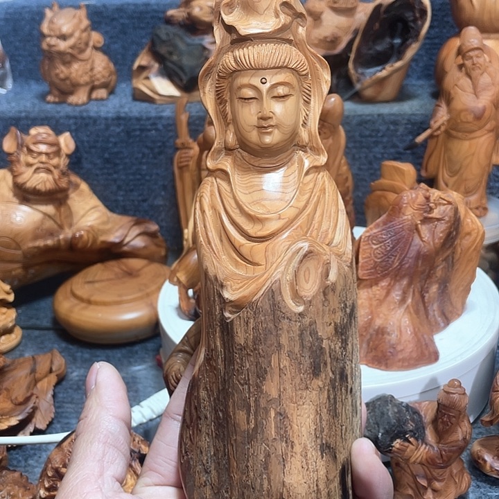 柏木（崖柏）手把件手把件手把件