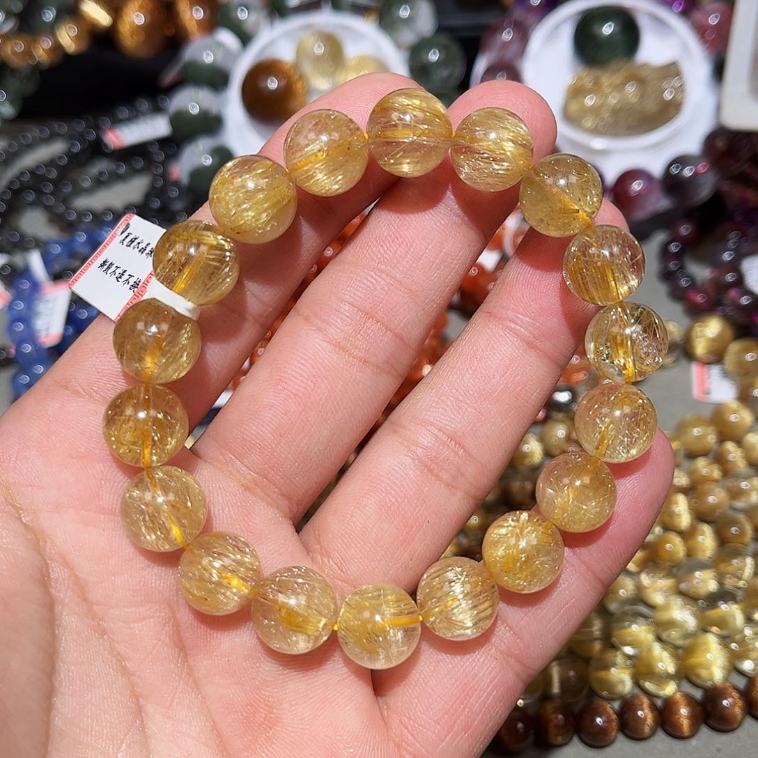 水晶手链未镶嵌钛晶手串