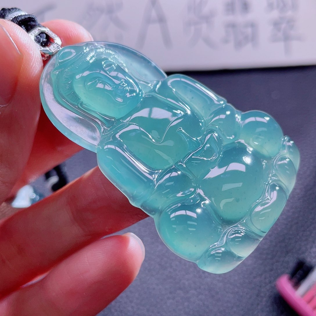 翡翠颈饰18K金镶嵌888888888