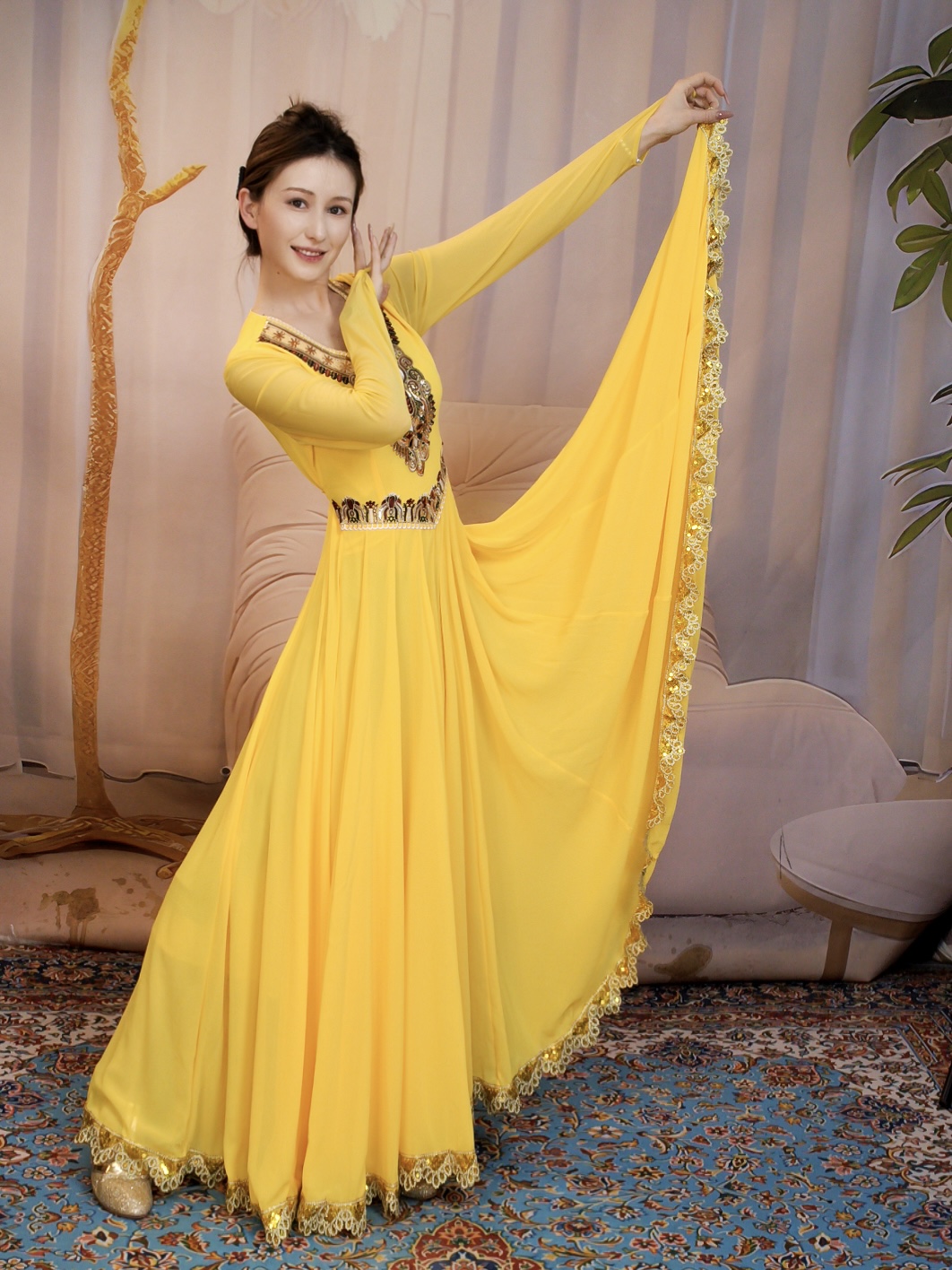 2025秋季新款大摆舞蹈裙