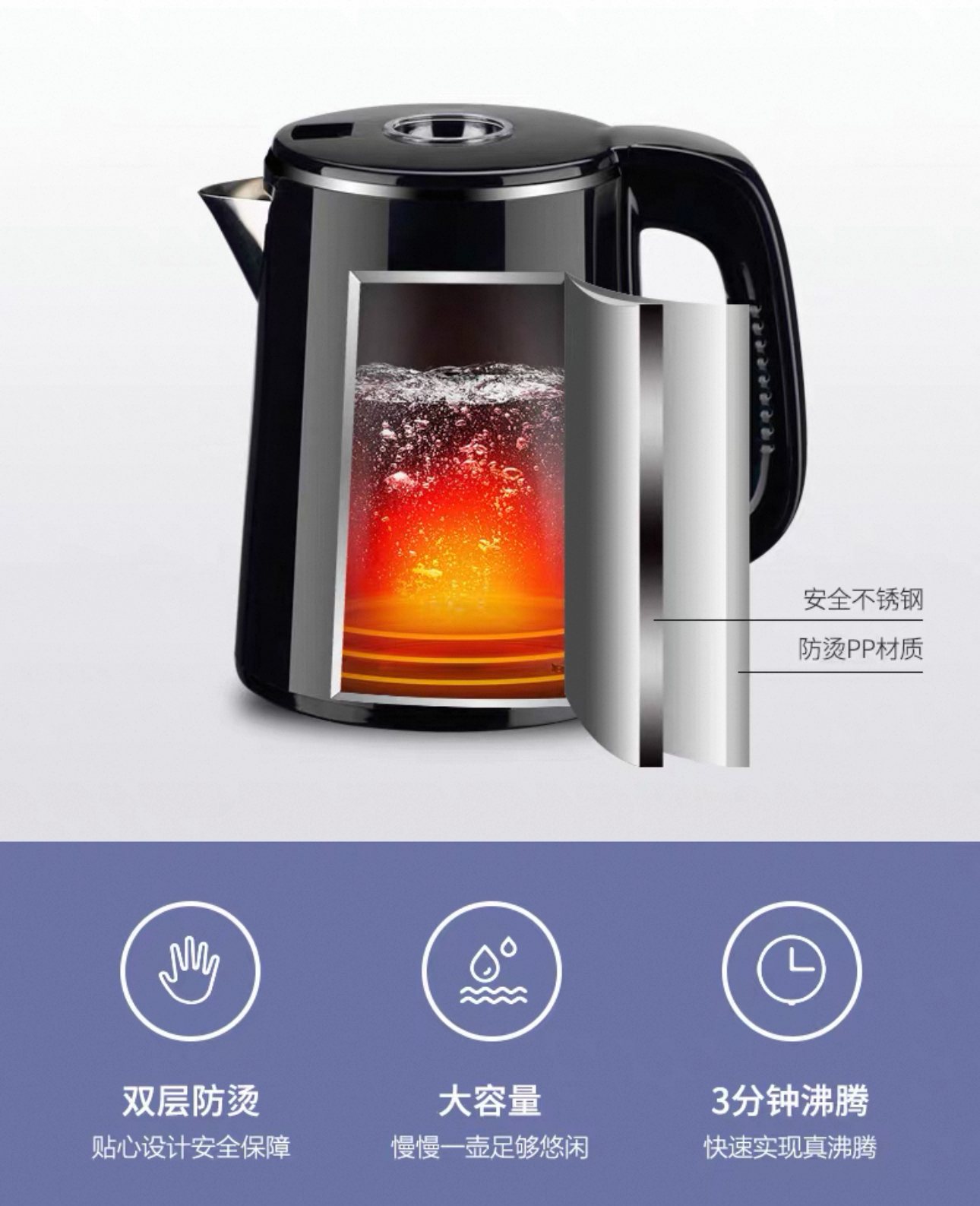 【智选优品】全新智能语音冷热温茶吧机水壶一套