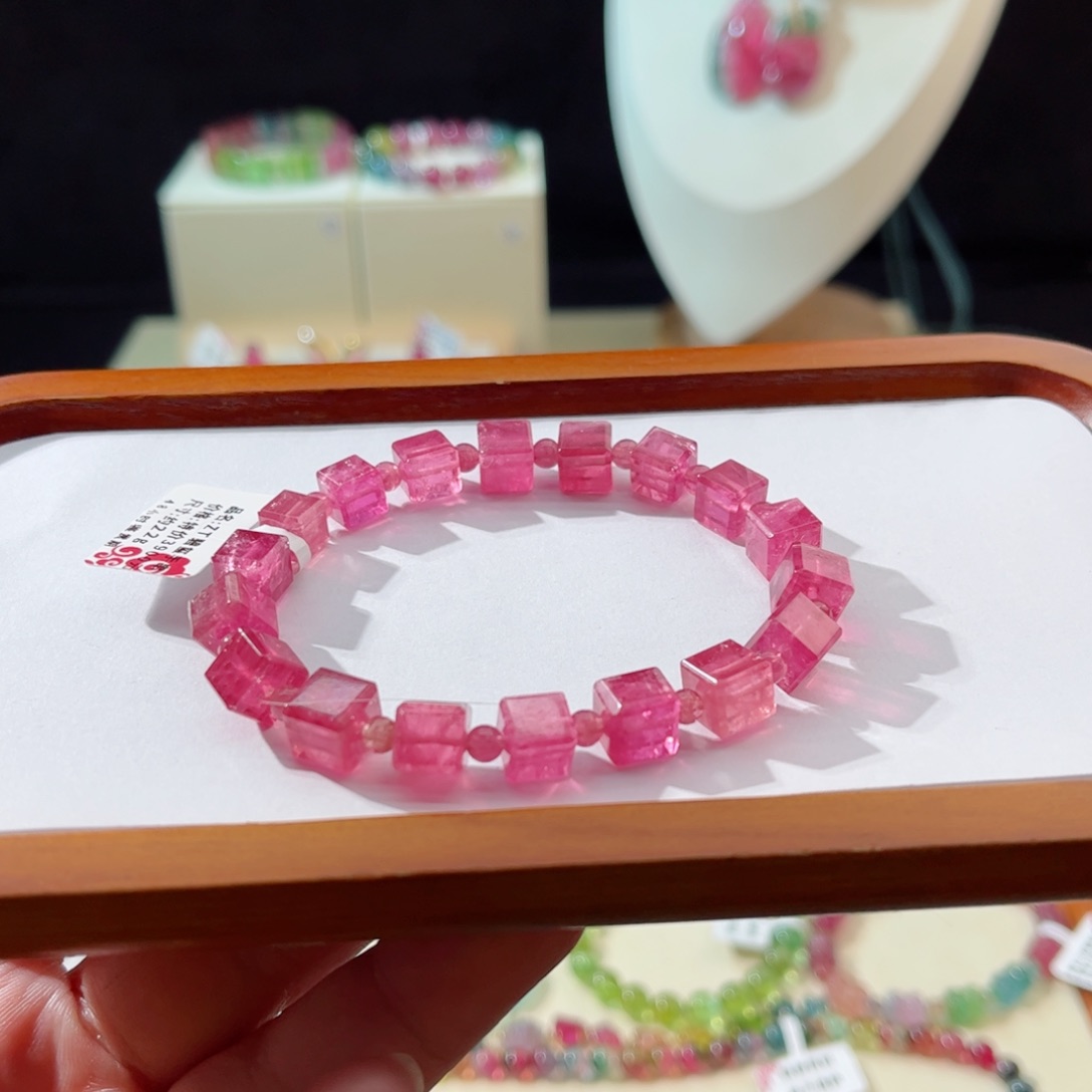 碧玺手串未镶嵌手串