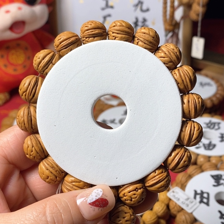 桃核手串野生桃核单圈14