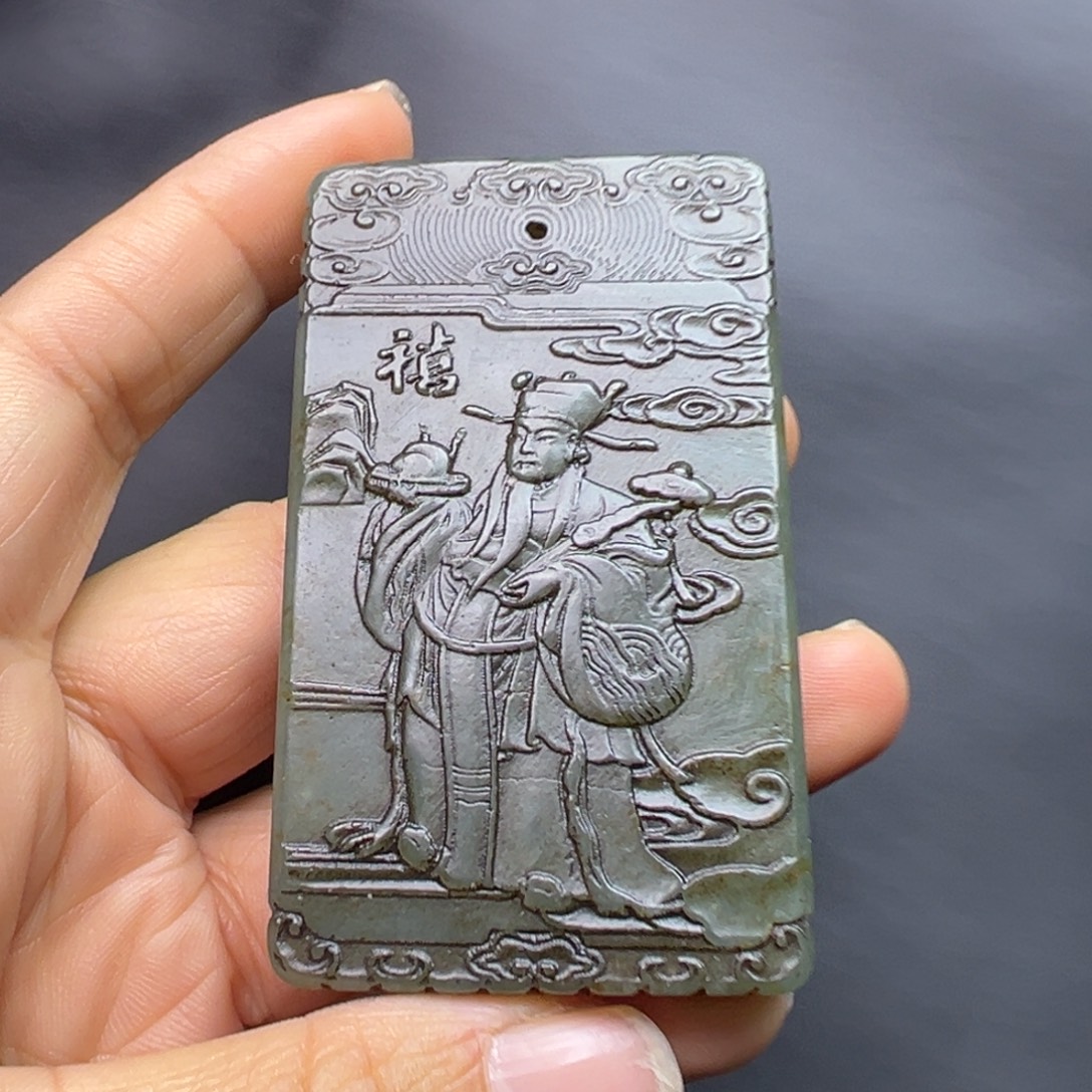 照***祥和田玉未镶嵌挂件