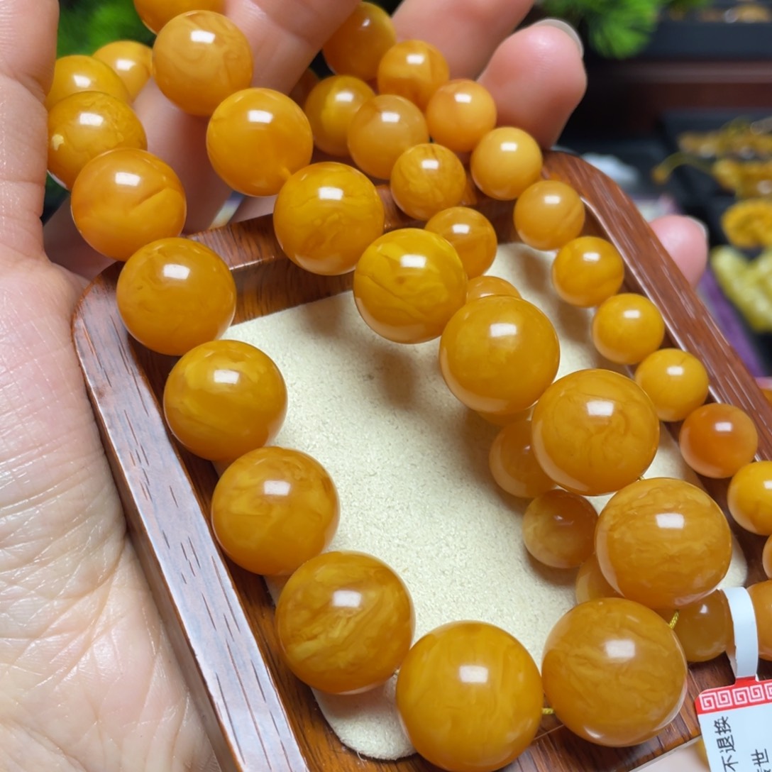 蜜蜡颈饰未镶嵌项链