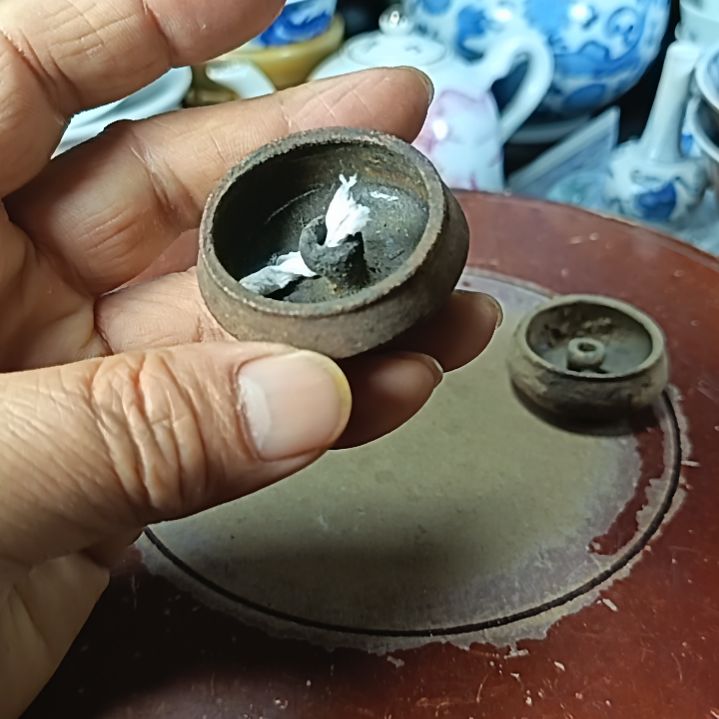 用***3杯全手工制作的瓷器