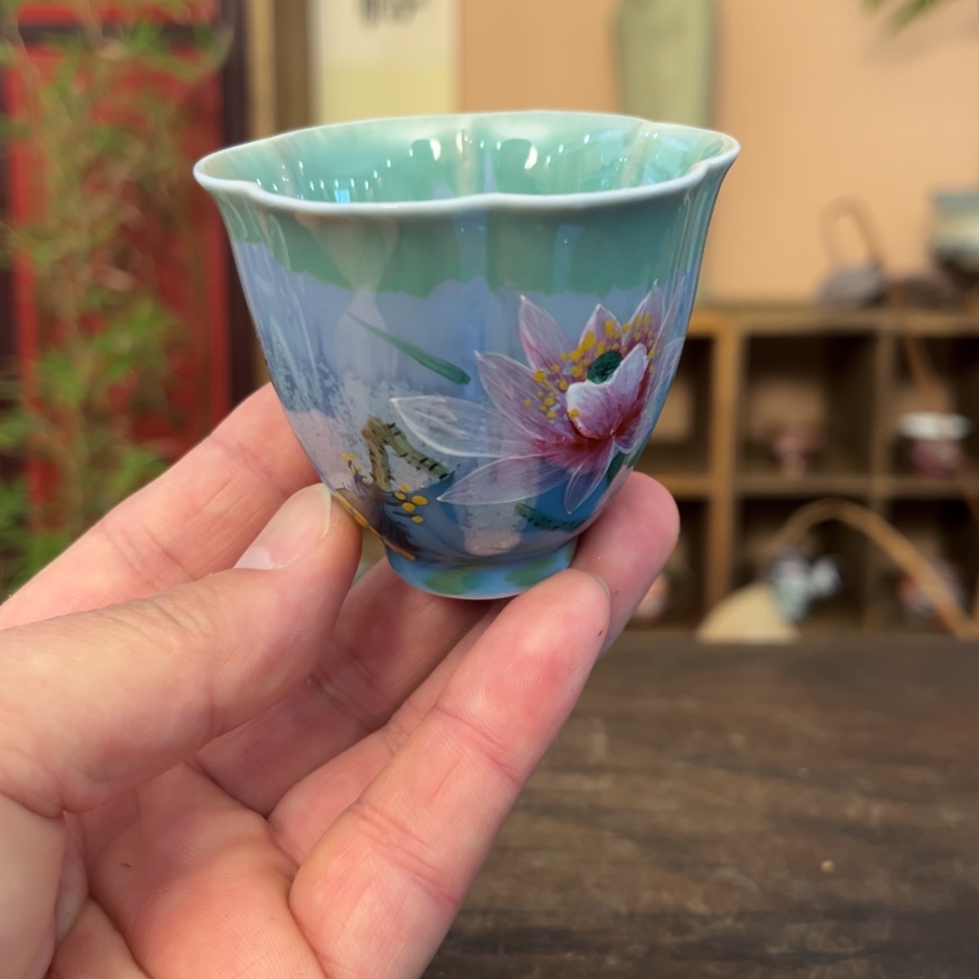 杯景德镇纯手工手绘陶瓷