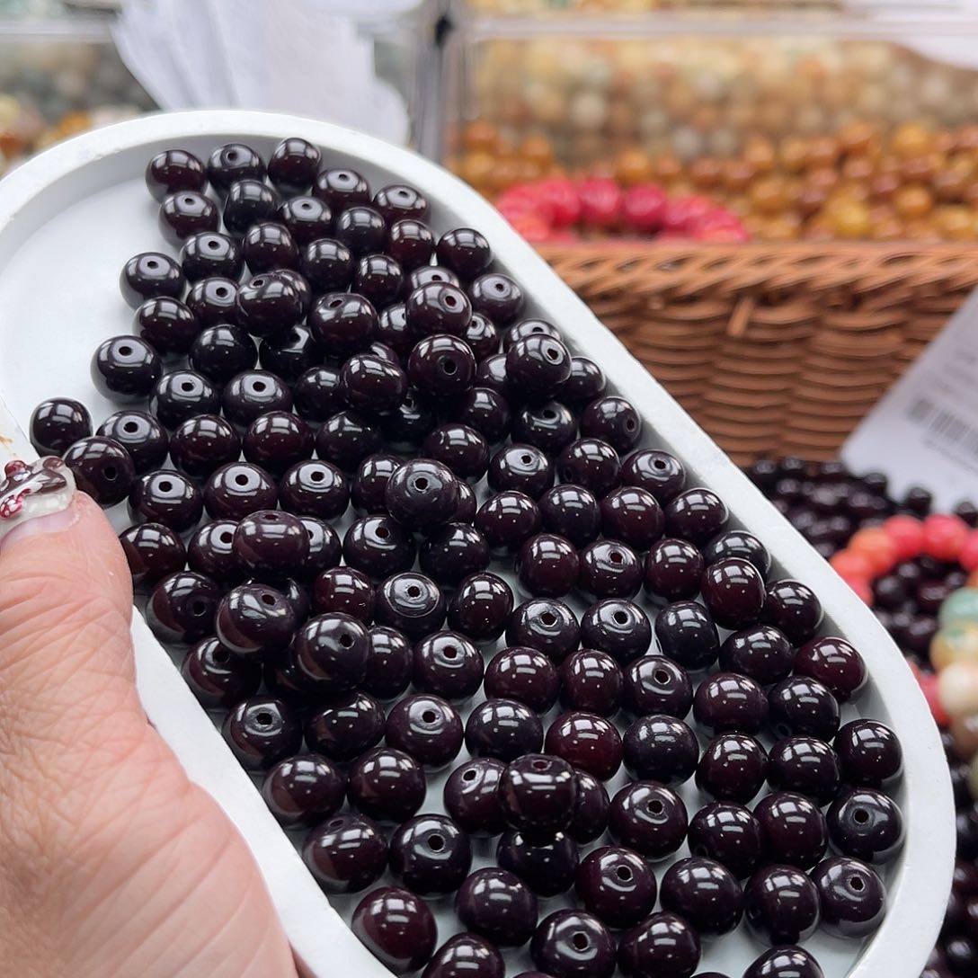 白玉菩提吊坠Q/10mm/100+20颗