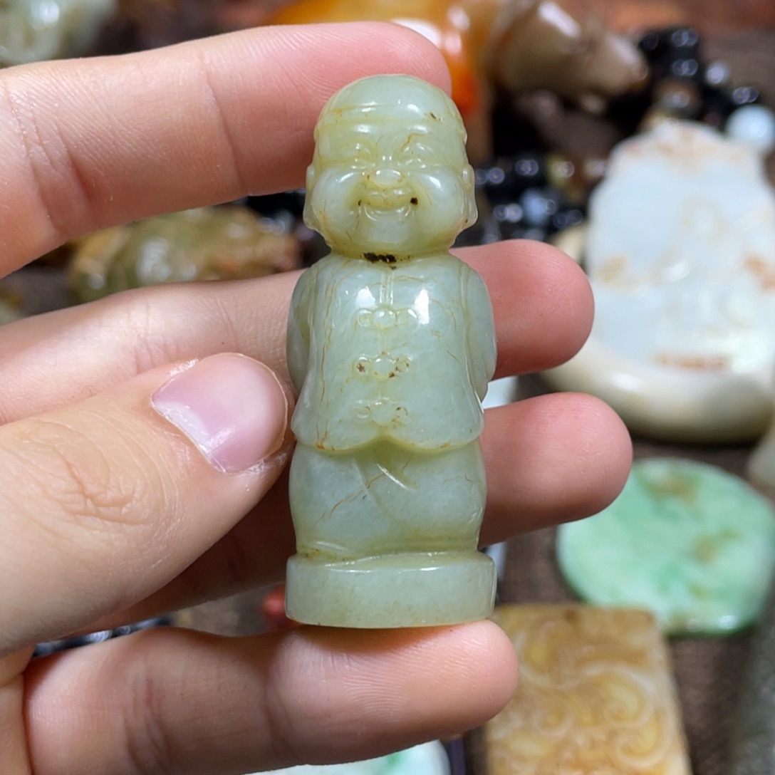 和田玉未镶嵌吊坠(不含链)