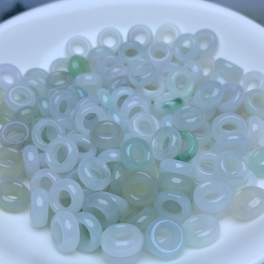 【闪购商品】翡翠手链未镶嵌卡8.8冰玉环30个