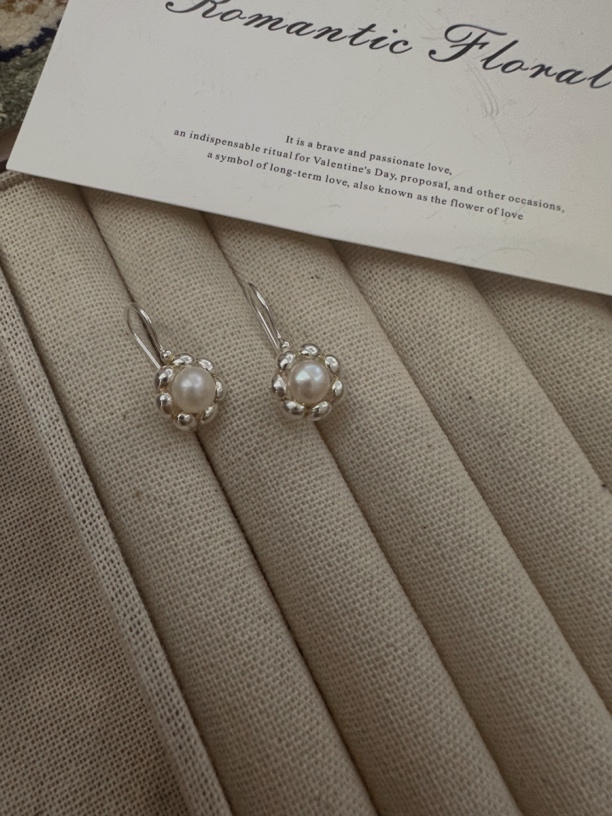 足银耳饰 纯银耳环