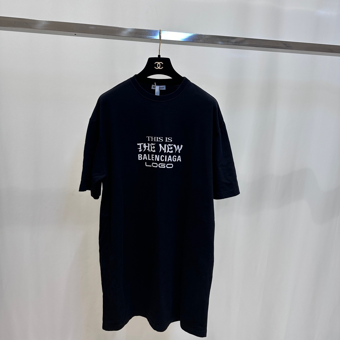 95新 Balenciaga/巴黎世家 黑色T恤 xs码 01812 