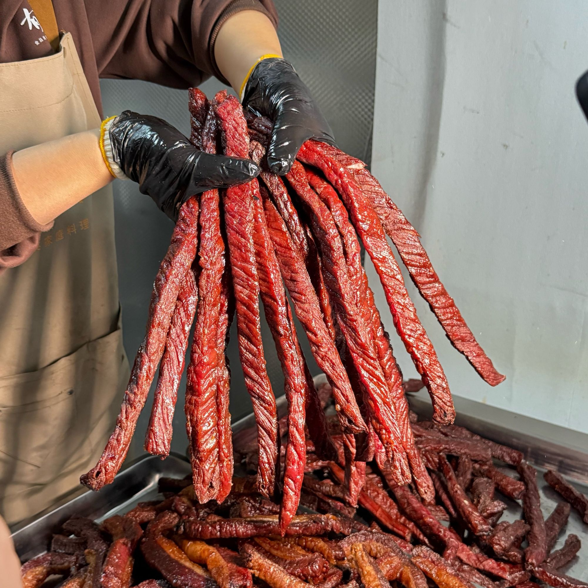 【纯瘦】牛后腿现烤牛肉干解馋风味风干零食下酒菜500g【顺丰包邮】