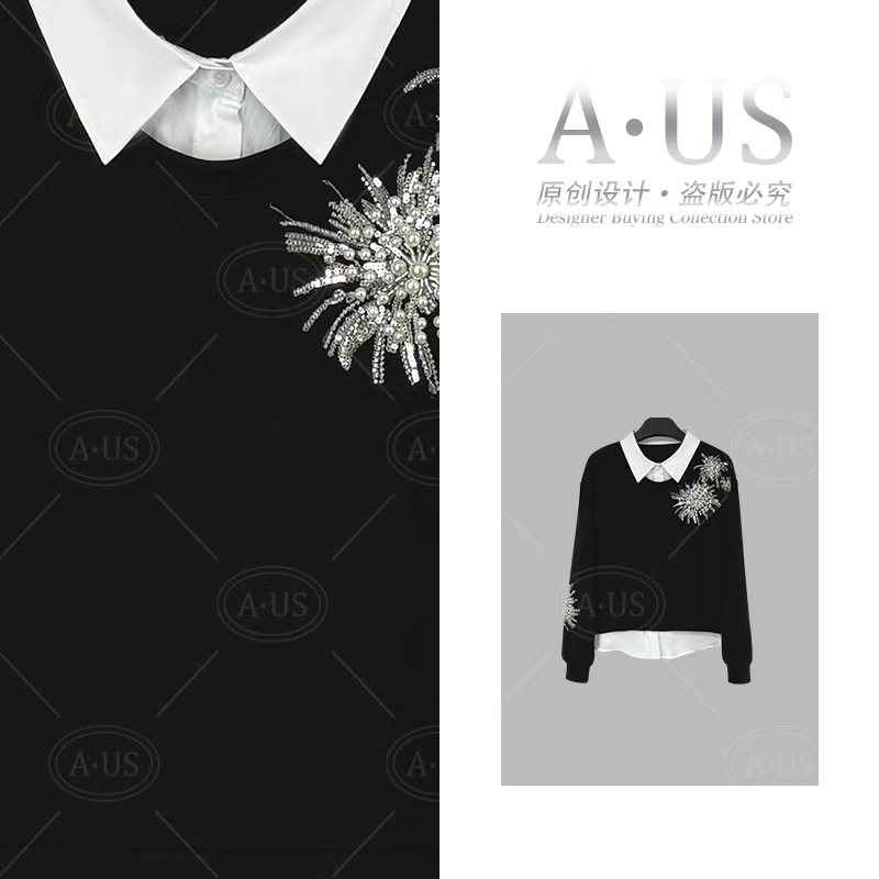 【编号18】<秋季系列>设计师款宽松版卫衣秋季长袖休闲百搭AUS-S086